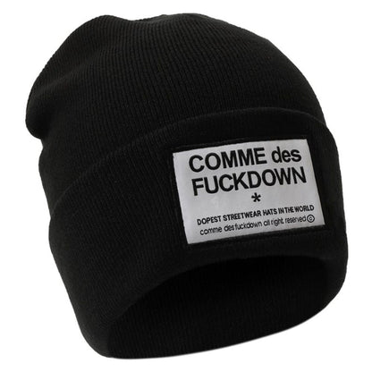 Comme Des Fuckdown Black Acrylic Hats & Cap