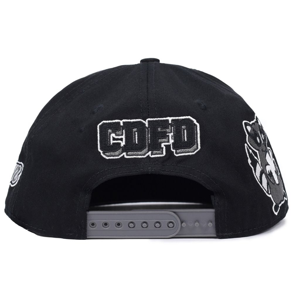 Comme Des Fuckdown Black Cotton Hats & Cap - One Size