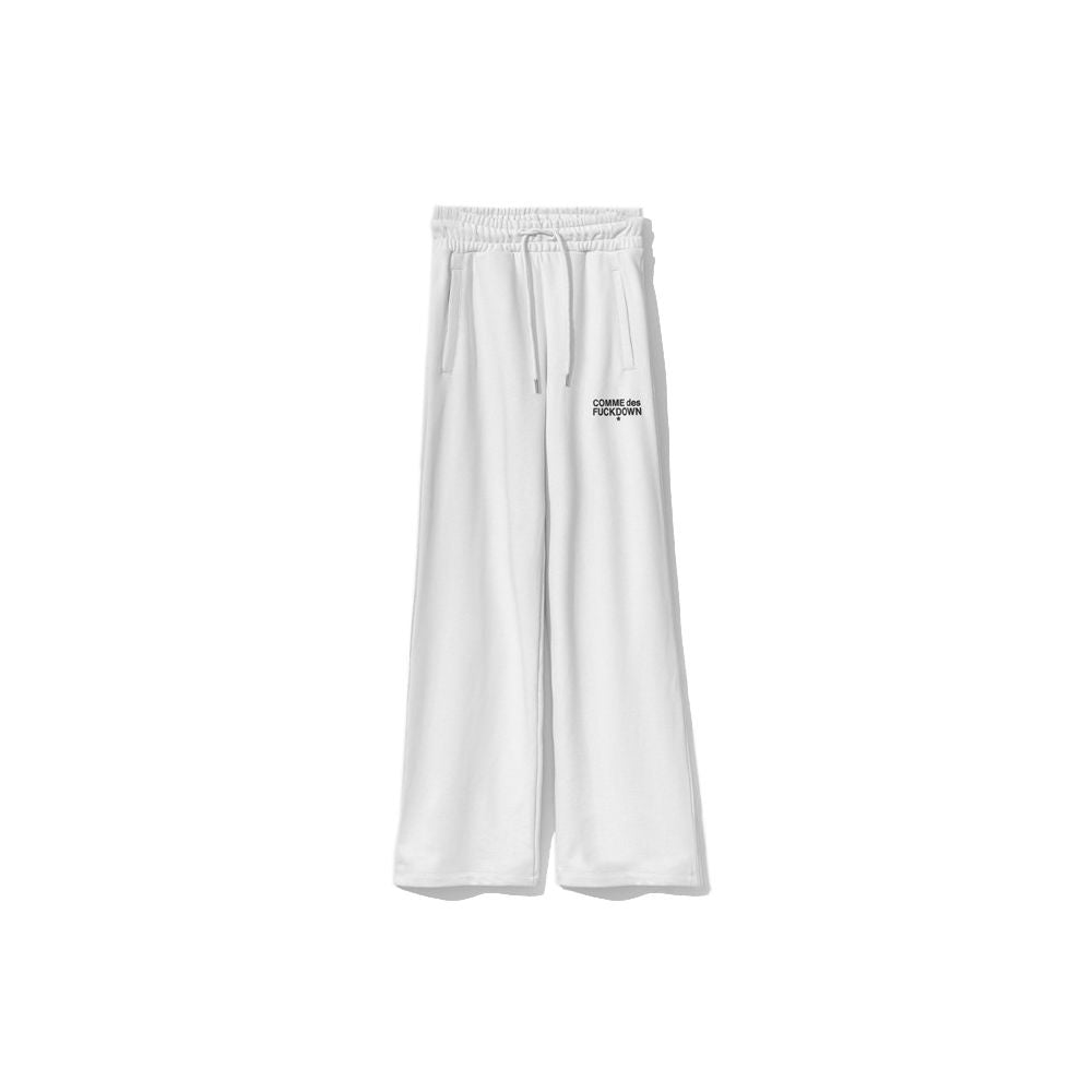 Comme Des Fuckdown Chic White Logo Sweatpants - XS