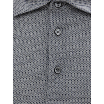 Corneliani Gray Cotton Polo Shirt - IT50 | L