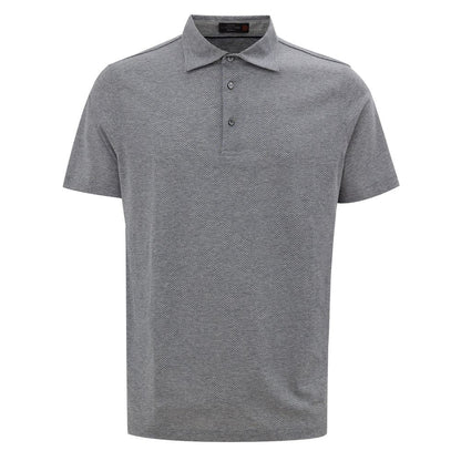 Corneliani Gray Cotton Polo Shirt - IT50 | L