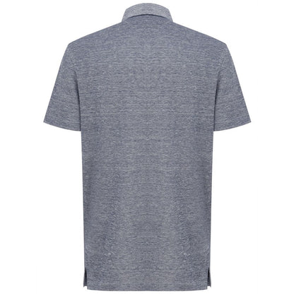 Corneliani Gray Linen Polo Shirt - IT50 | L