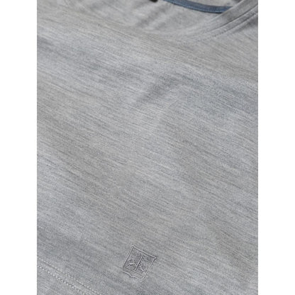 Corneliani Gray Silk T-Shirt - IT52 | XL