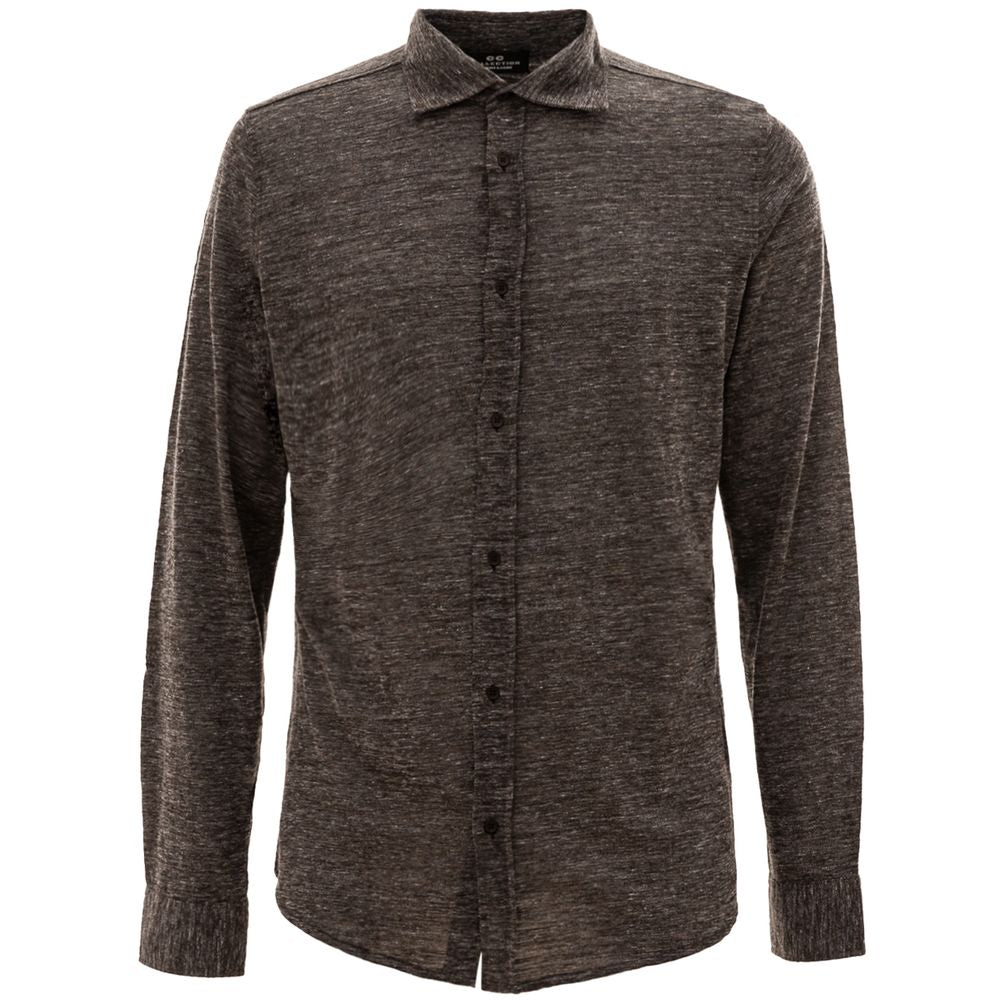 Corneliani Gray Wool Shirt - IT50 | L