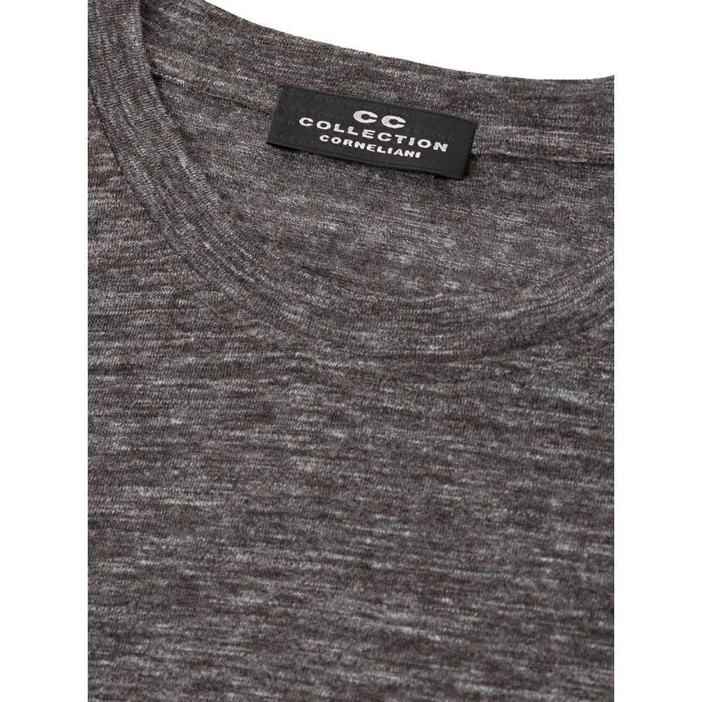 Corneliani Gray Wool T-Shirt - IT50 | L