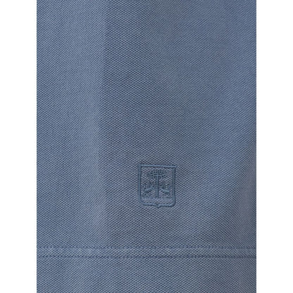 Corneliani Light Blue Cotton Polo Shirt - IT50 | L