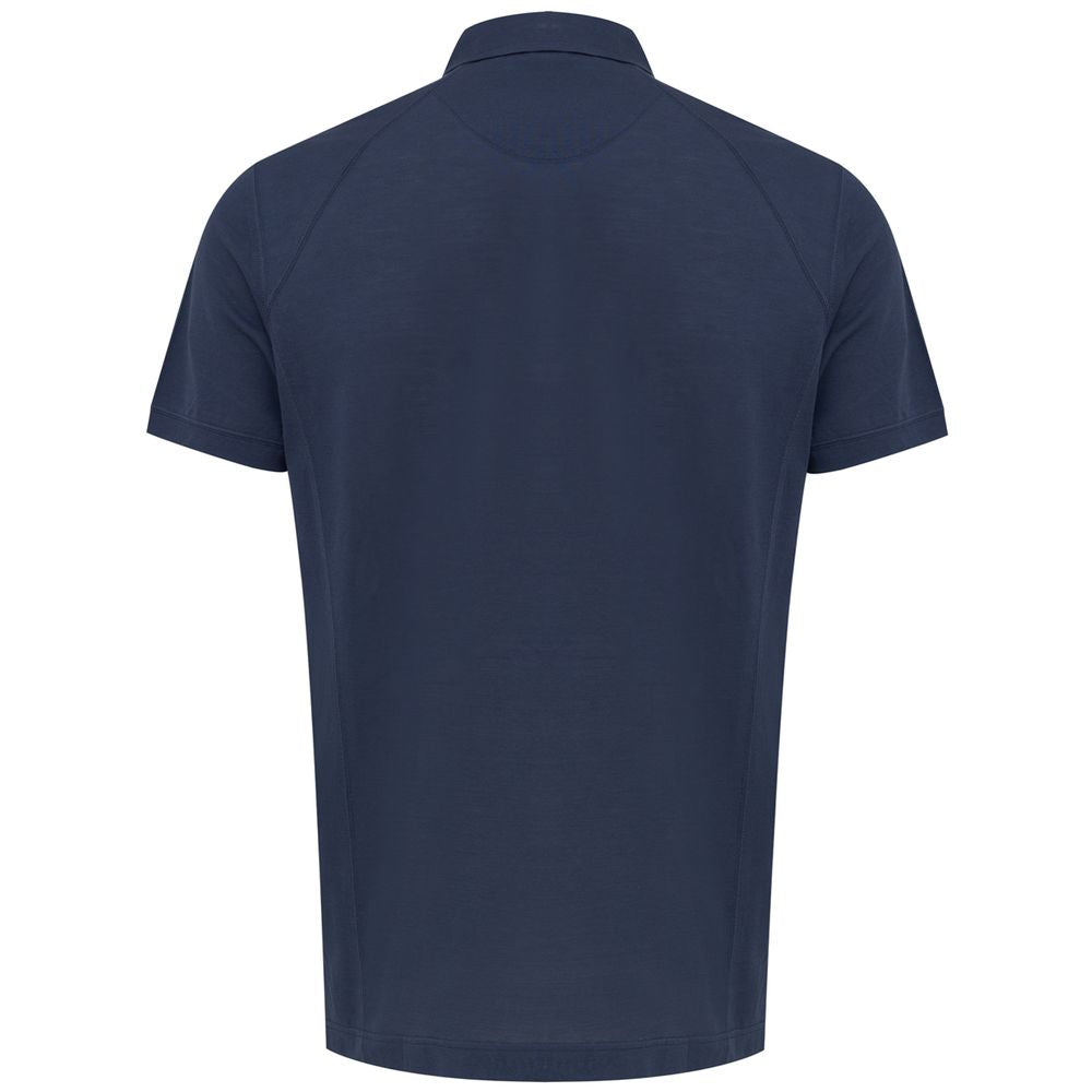 Corneliani Navy Blue Cotton Polo Shirt - IT50 | L