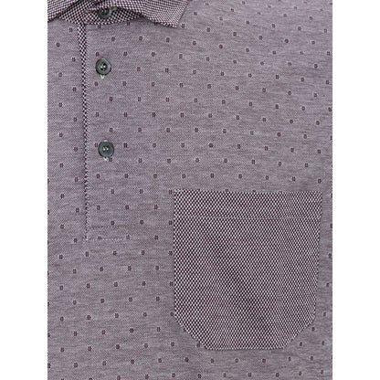 Corneliani Purple Cotton Polo Shirt - IT50 | L