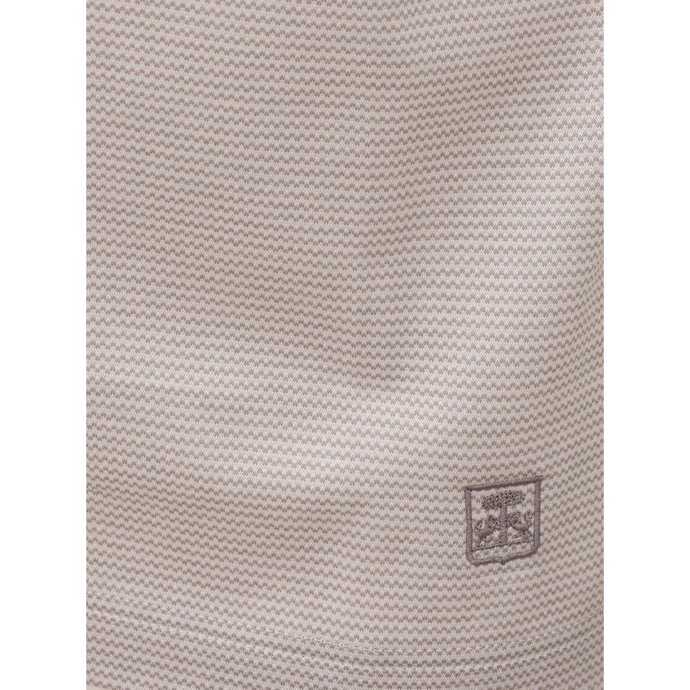 Corneliani White Cotton Polo Shirt - IT52 | XL