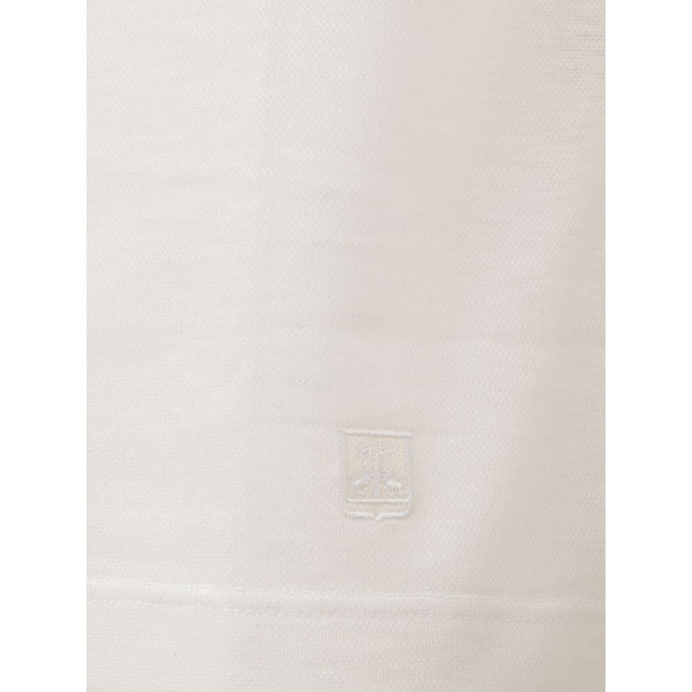 Corneliani White Linen Polo Shirt - IT50 | L