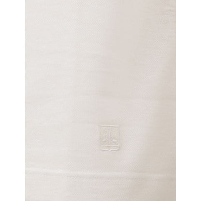 Corneliani White Linen Polo Shirt - IT50 | L