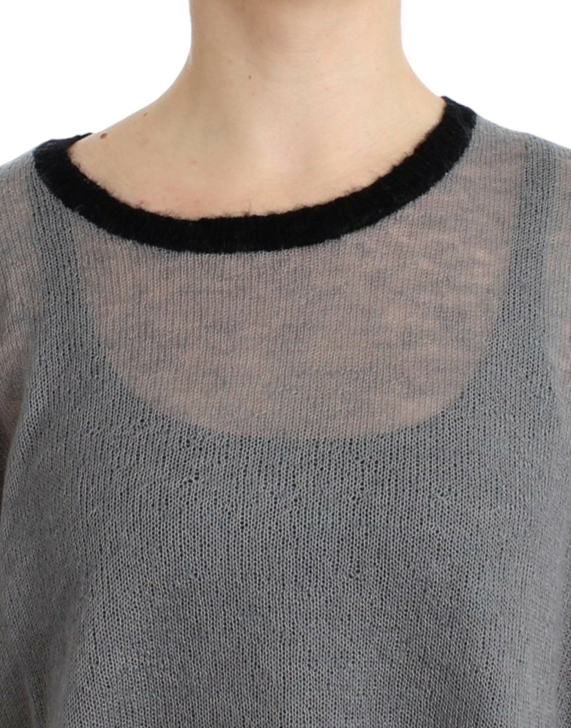 Costume National Chic Asymmetric Embellished Knit Sweater - L