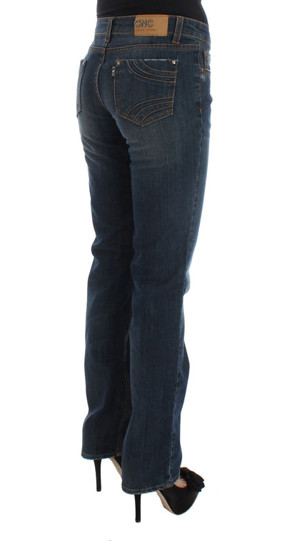 Costume National Chic Blue Regular Fit Designer Jeans - W26