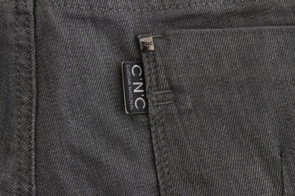 Costume National Chic Gray Slim-Fit Designer Jeans - W26