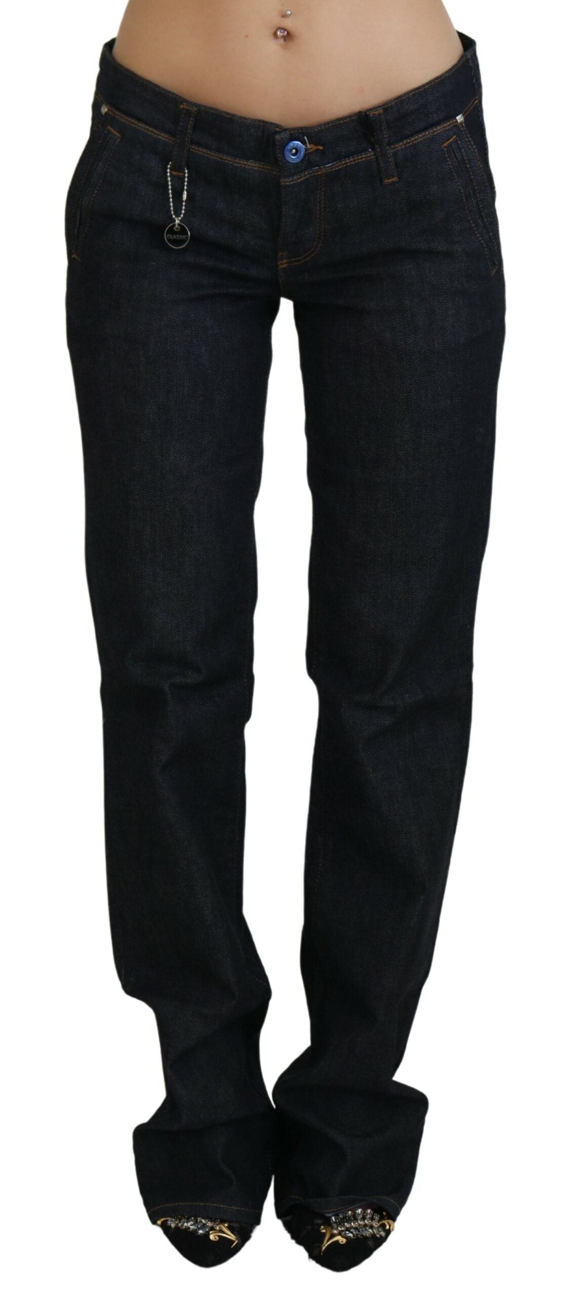 Costume National Chic Low Waist Straight Leg Designer Jeans - W26