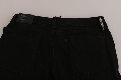 Costume National Chic Mid Waist Skinny Black Denim - W26