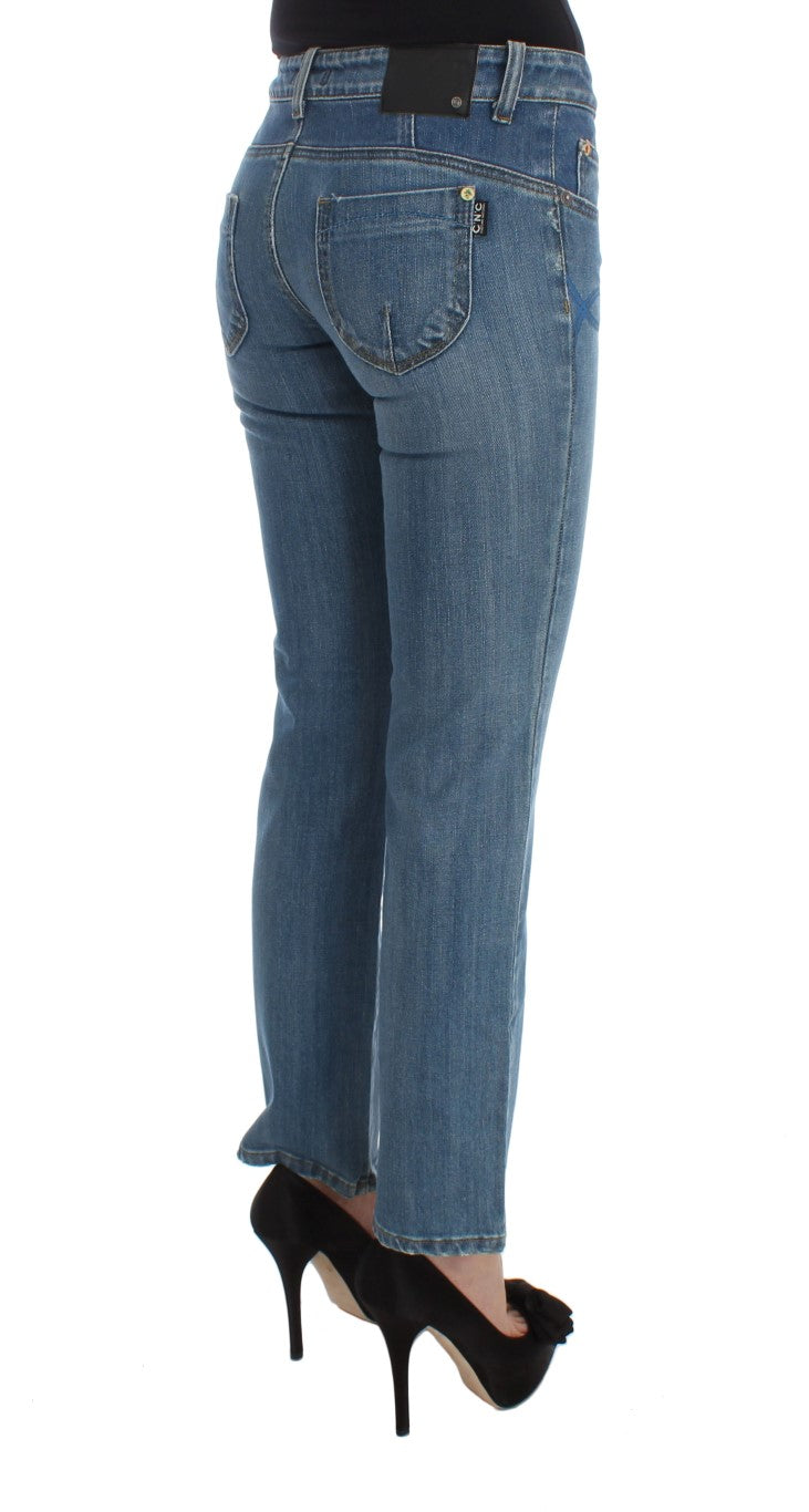 Costume National Chic Slim Fit Blue Jeans for the Modern Woman - W26