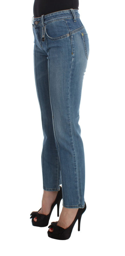 Costume National Chic Slim Fit Blue Jeans for the Modern Woman - W26