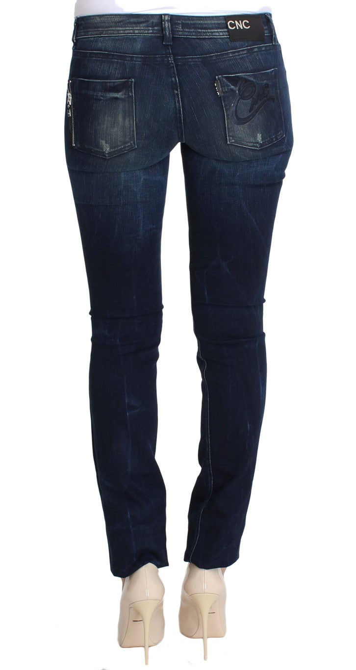 Costume National Chic Slim Fit Skinny Blue Jeans - W26