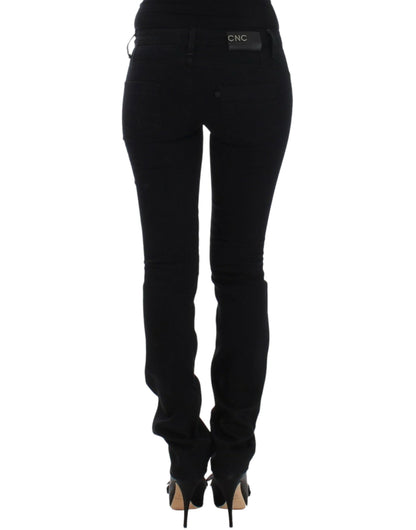 Costume National Elegant Black Straight Leg Jeans - W26