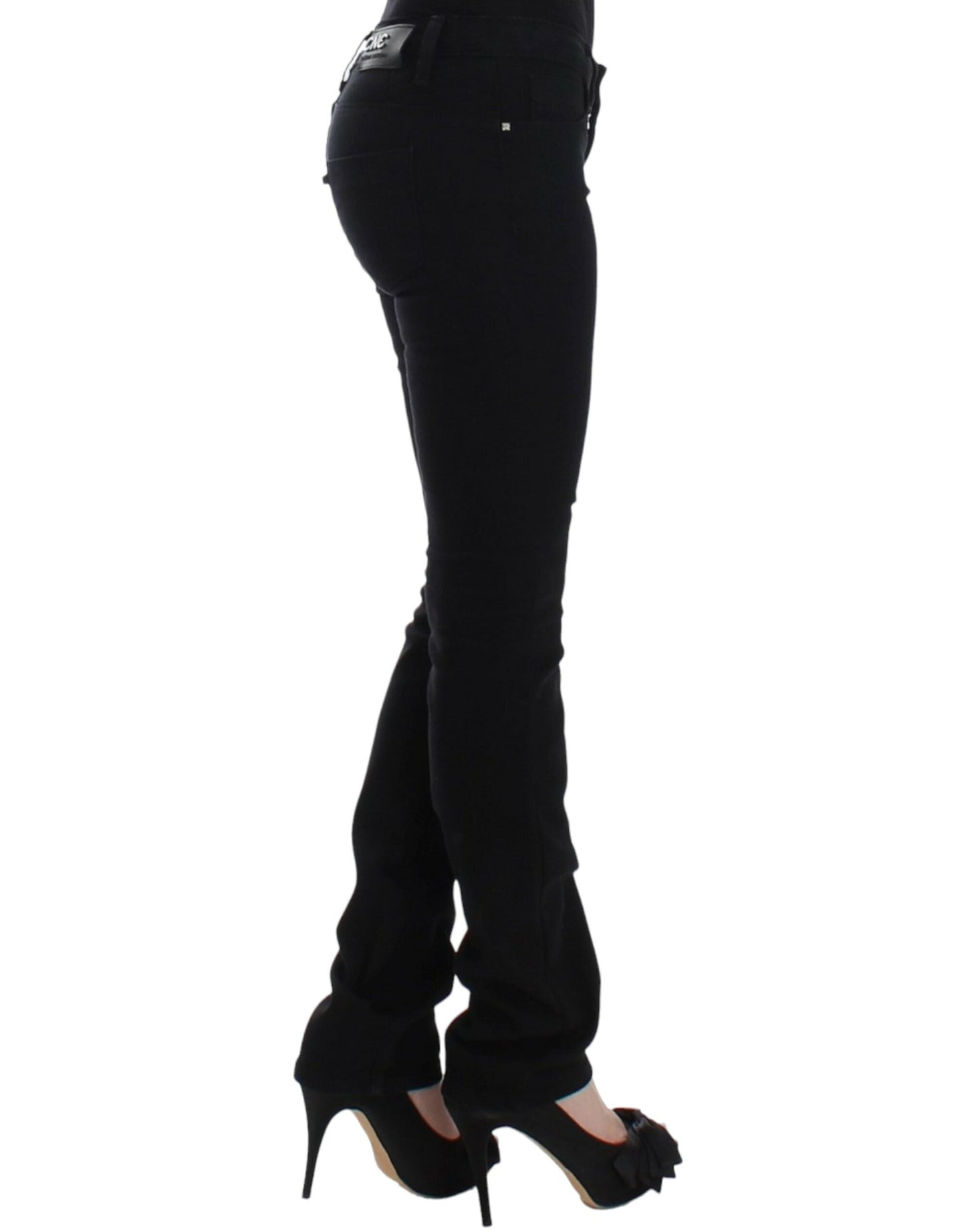 Costume National Elegant Black Straight Leg Jeans - W26