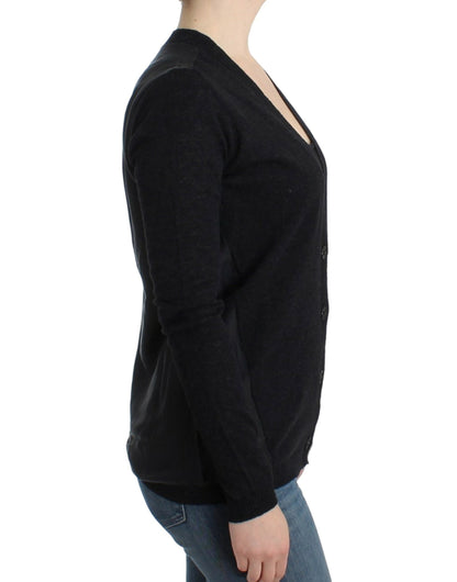 Costume National Elegant Deep V-neck Lightweight Cardigan - S