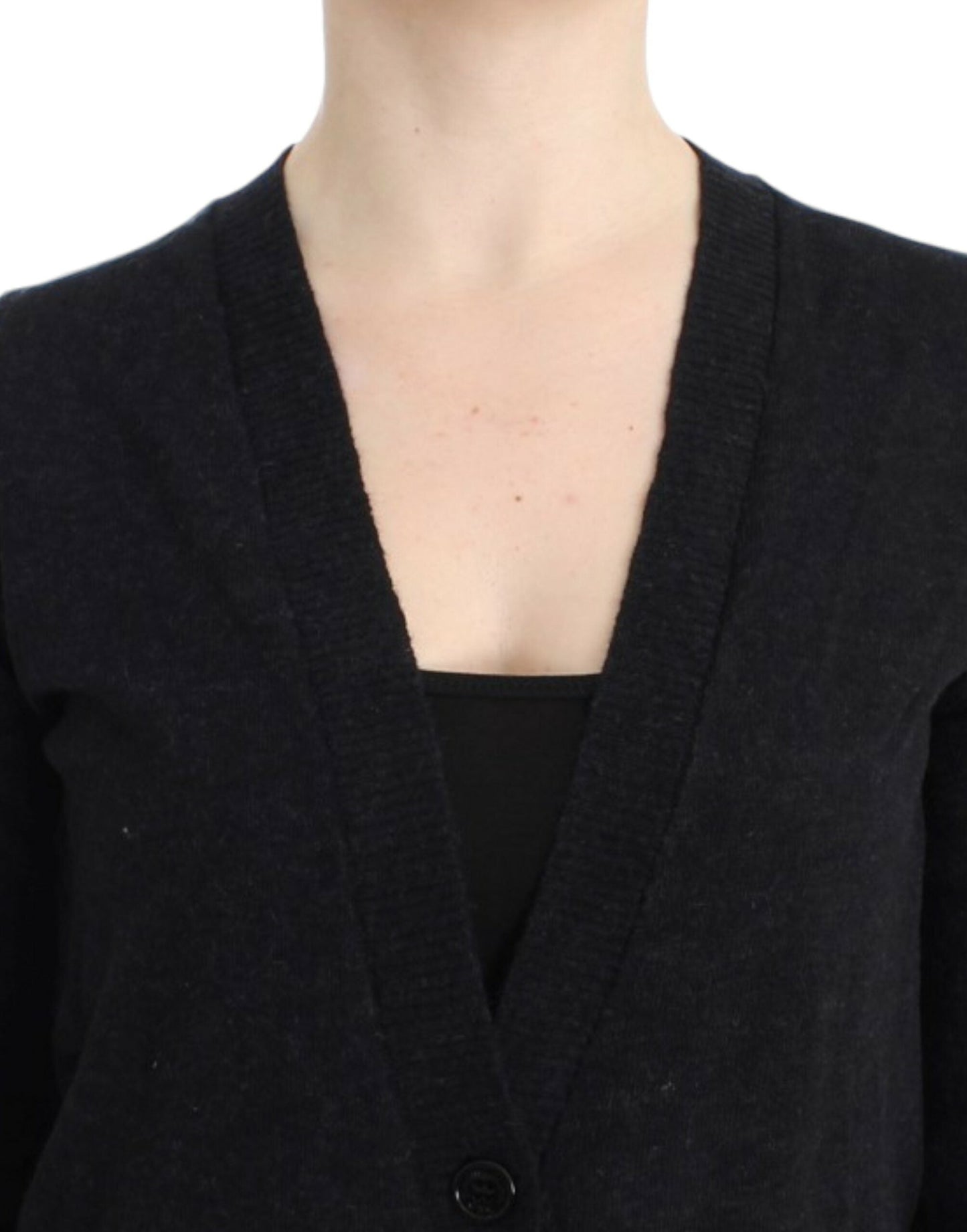 Costume National Elegant Deep V-neck Lightweight Cardigan - S