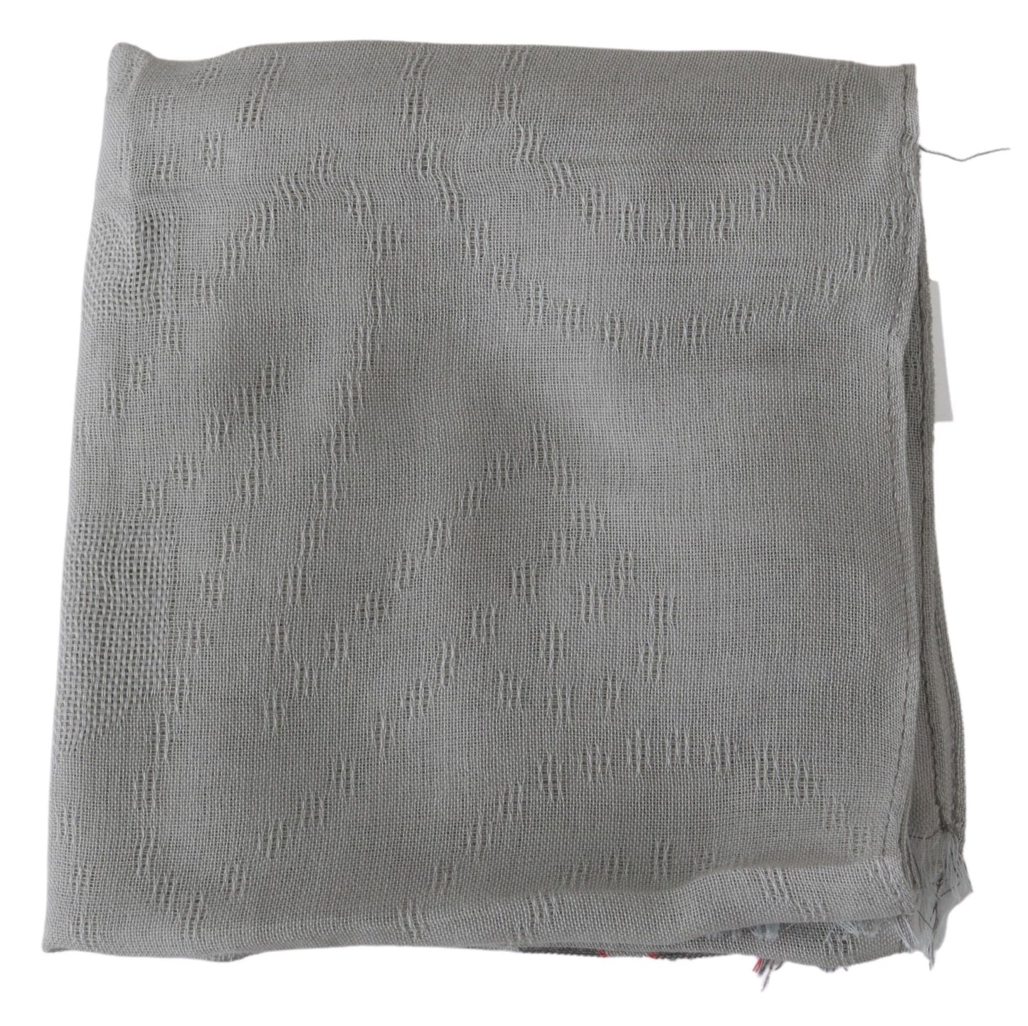 Costume National Elegant Gray Cotton Men’s Scarf