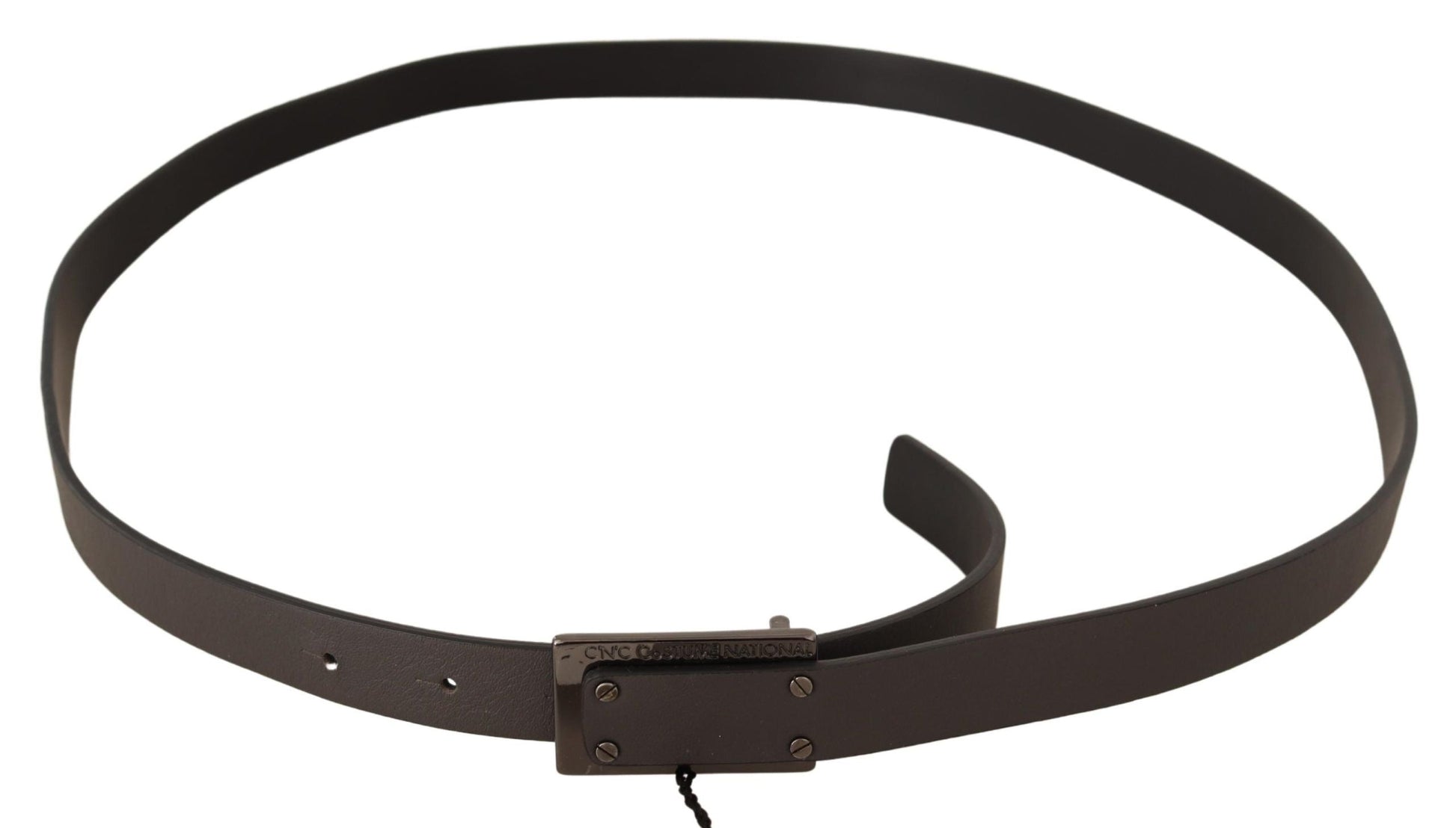 Costume National Elegant Leather Belt with Metal Buckle - 100 cm / 40 Inches