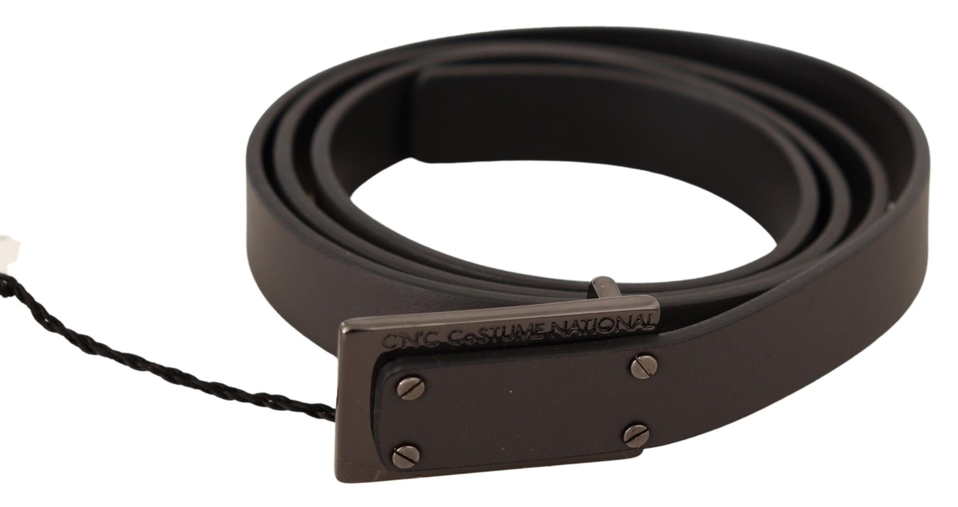 Costume National Elegant Leather Belt with Metal Buckle - 100 cm / 40 Inches