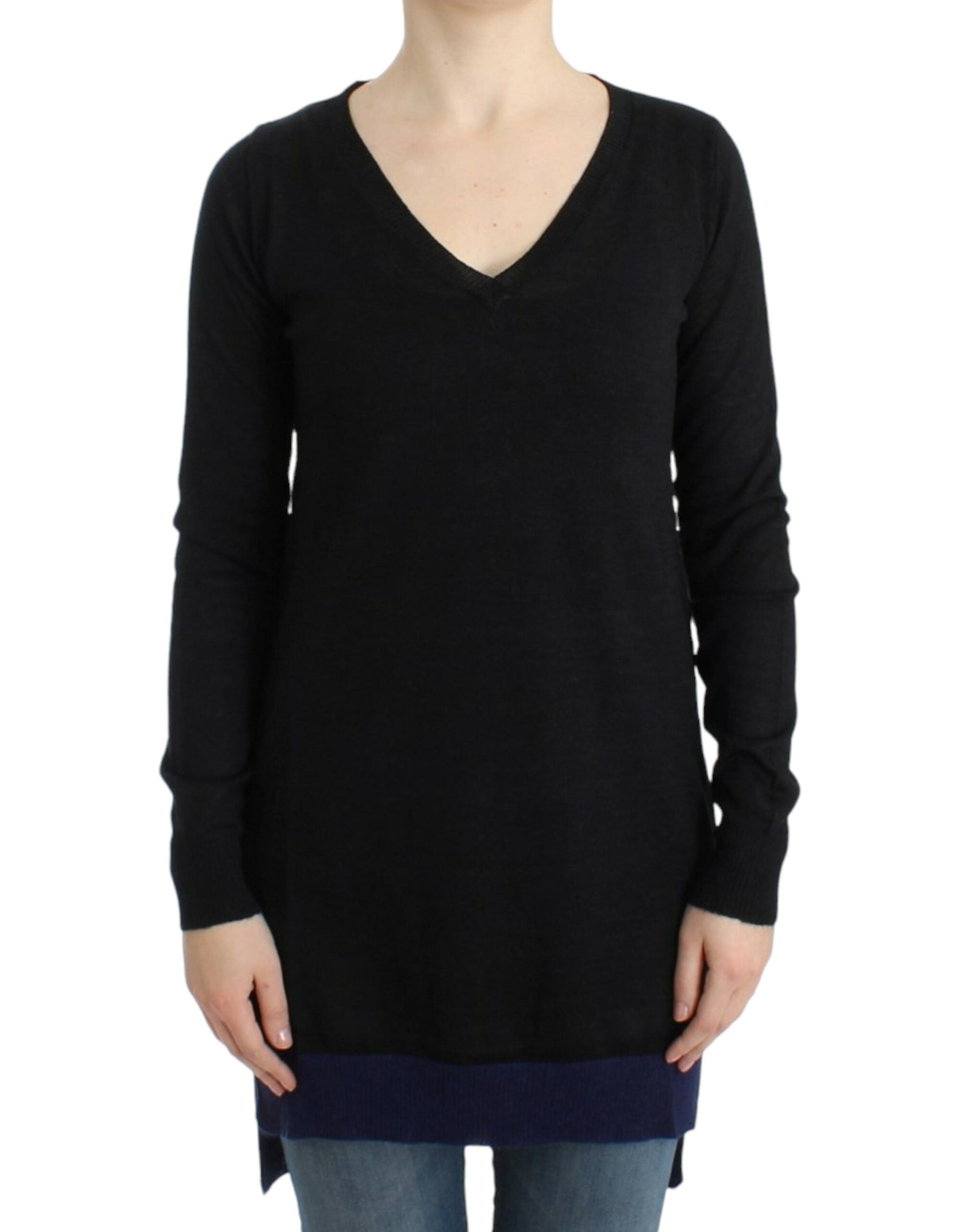 Costume National Elegant V-Neck Lightweight Sweater - M