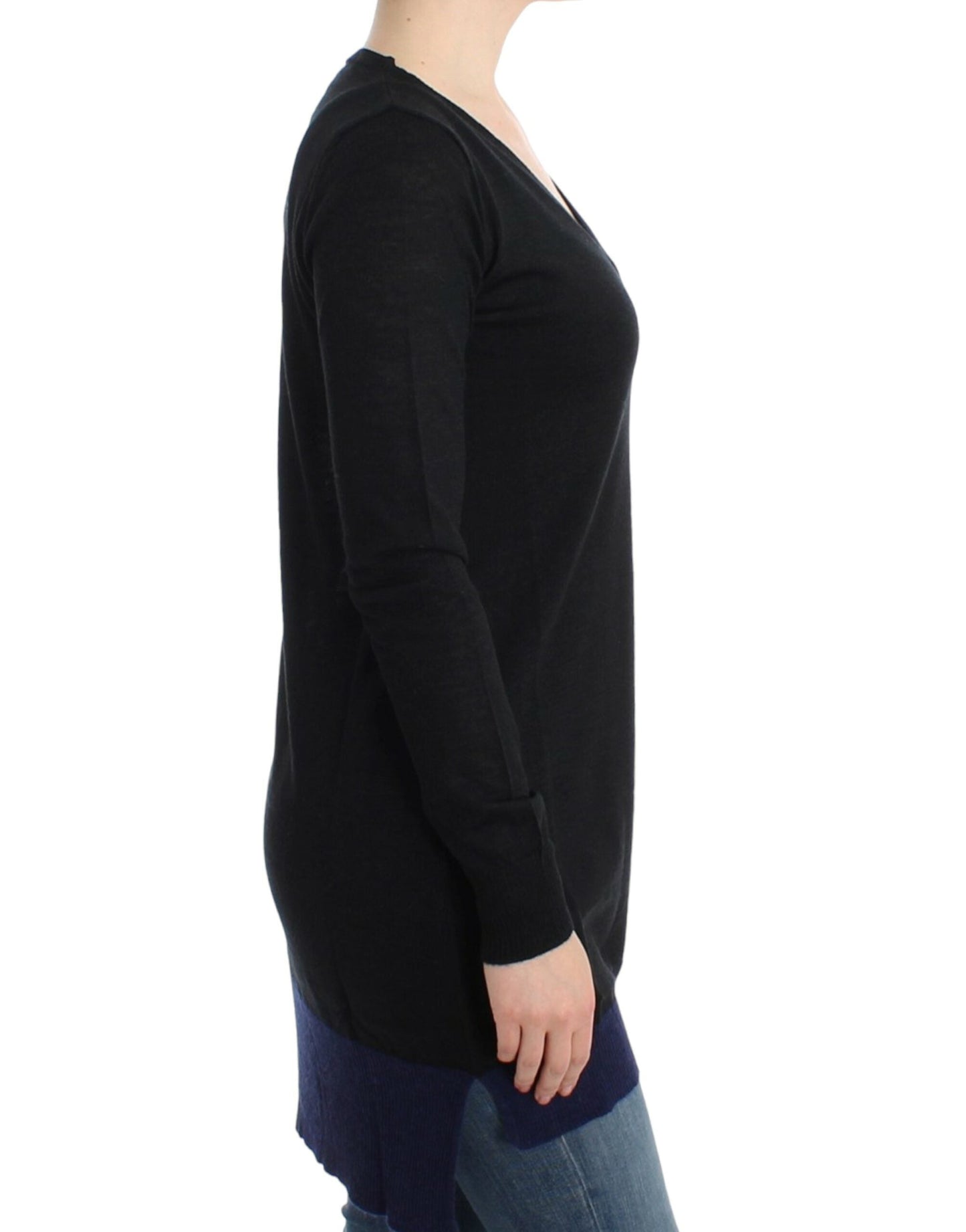 Costume National Elegant V-Neck Lightweight Sweater - M