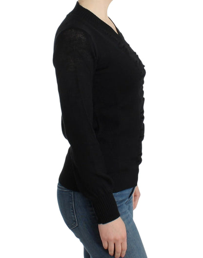 Costume National Elegant V-Neck Lightweight Sweater - XS