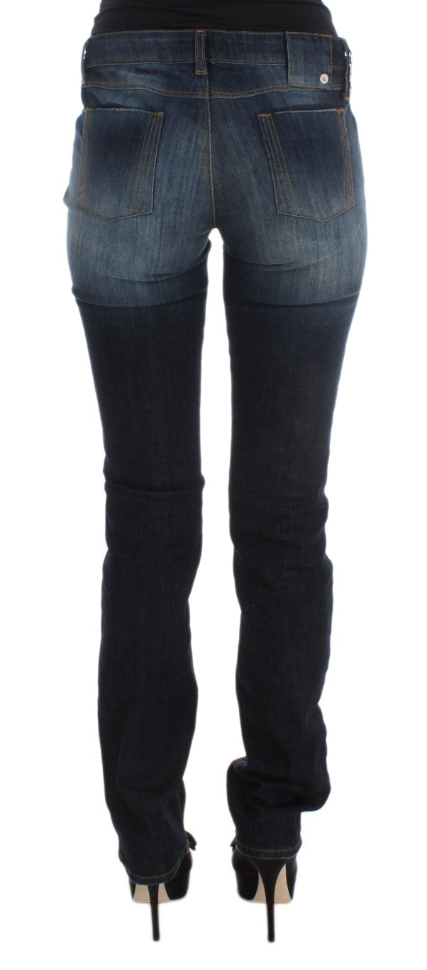 Costume National Sleek Slim Fit Blue Designer Jeans - W26