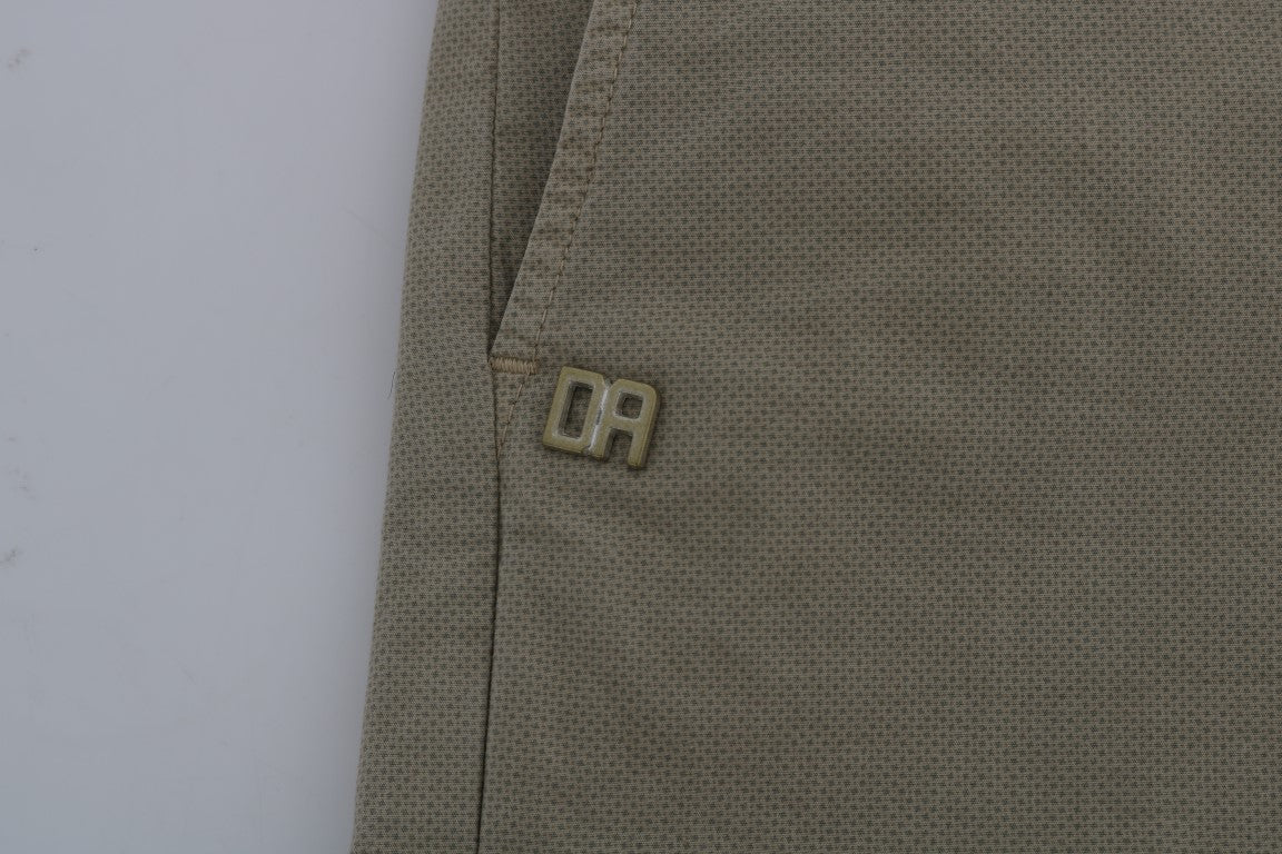 Daniele Alessandrini Beige Slim Fit Chinos for Sophisticated Style - W30