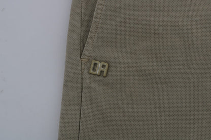 Daniele Alessandrini Beige Slim Fit Chinos for Sophisticated Style - W30