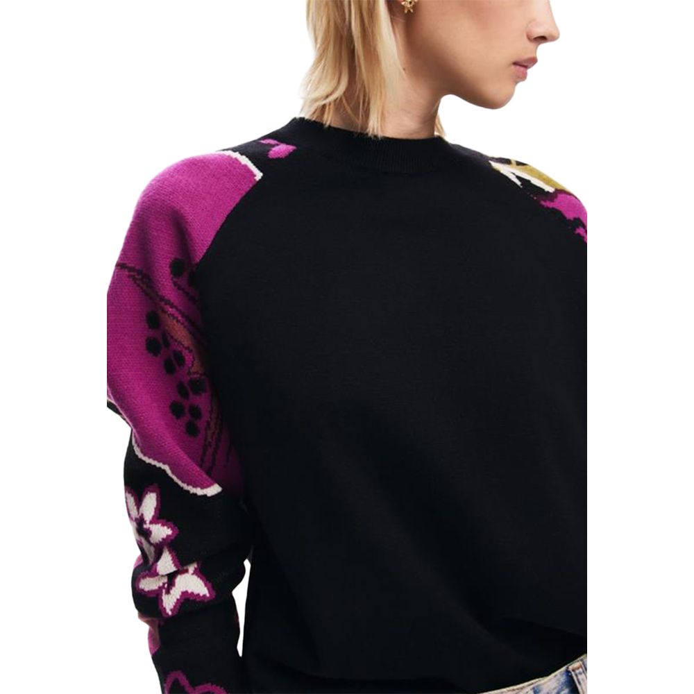 Desigual Black Polyamide Sweater - S