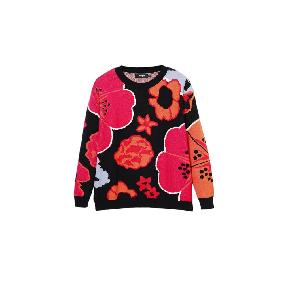 Desigual Black Polyamide Sweater - XL