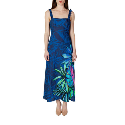 Desigual Blue Viscose Swimwear - XL