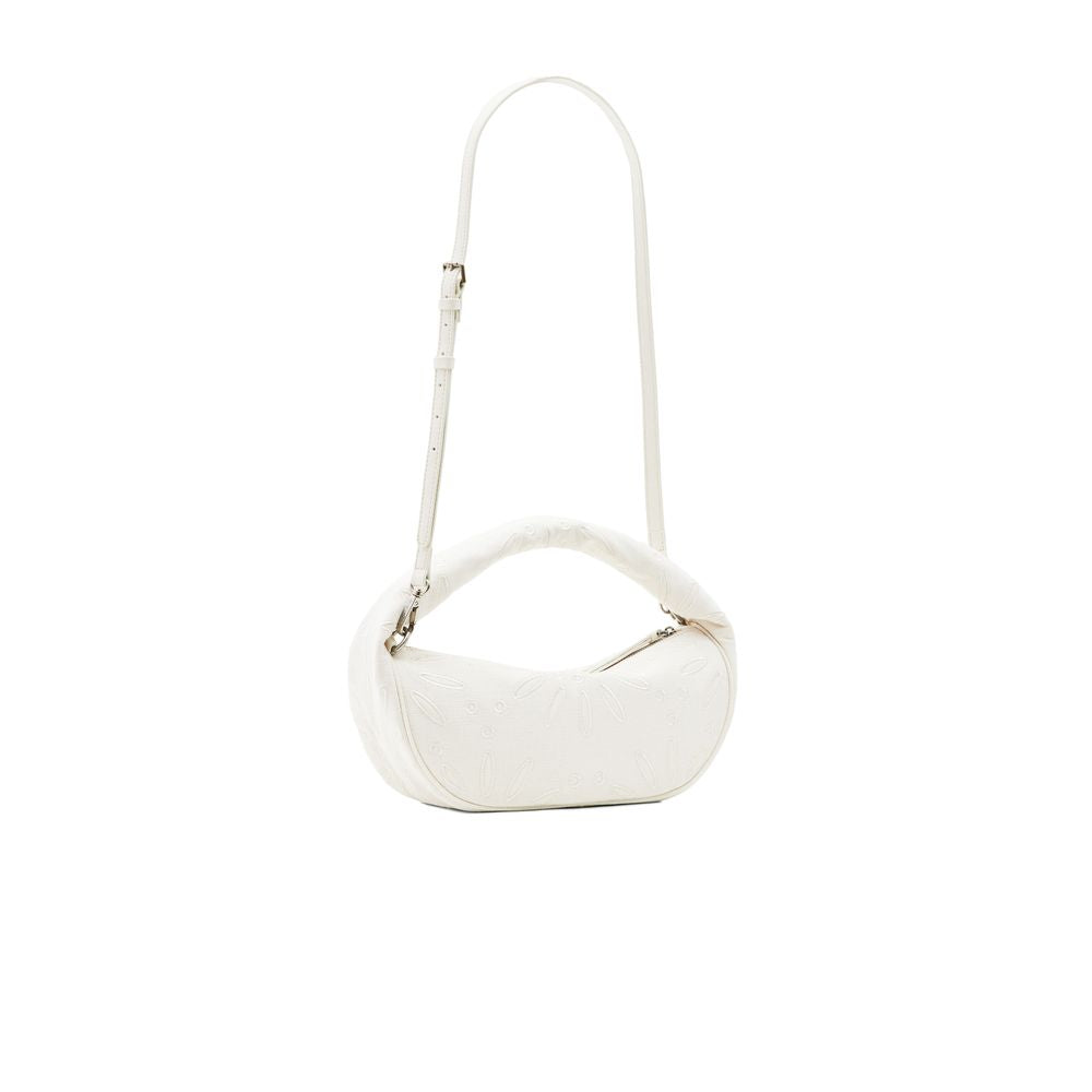 Desigual Cream Juta Handbag