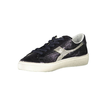 Diadora Black Leather Women Sneaker