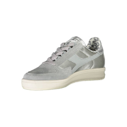 Diadora Gray Leather Women Sneaker