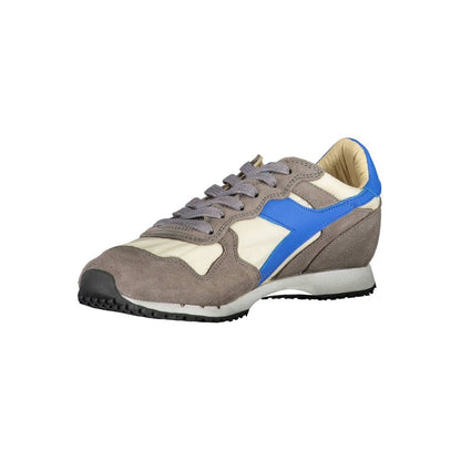 Diadora Gray Leather Women Sneaker