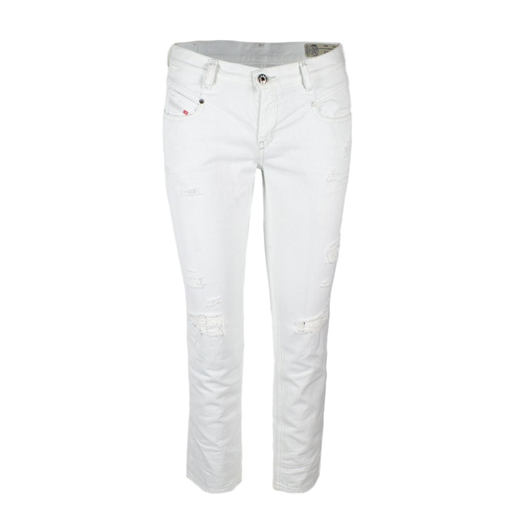 Diesel White Cotton Jeans & Pant - W26