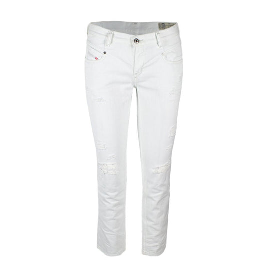 Diesel White Cotton Jeans & Pant - W26