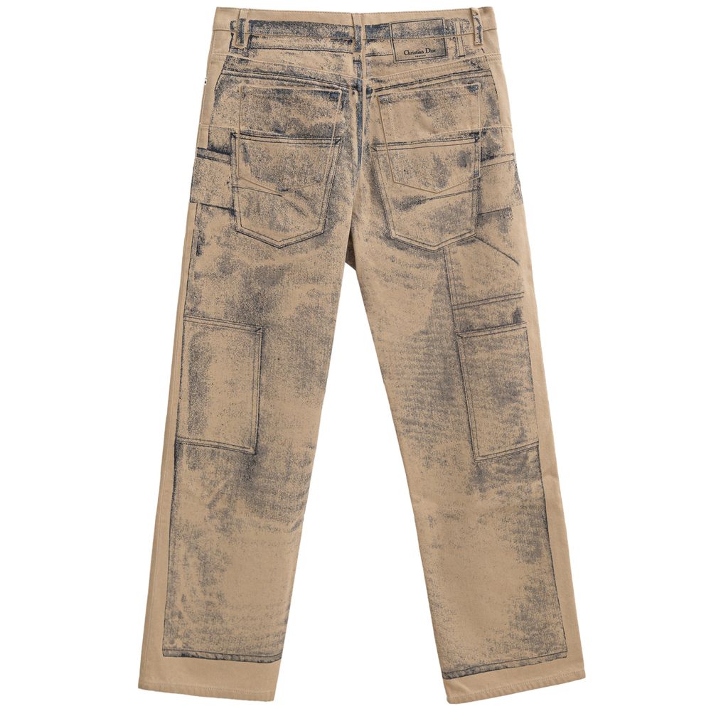 Dior Beige Cotton Jeans & Pant - S