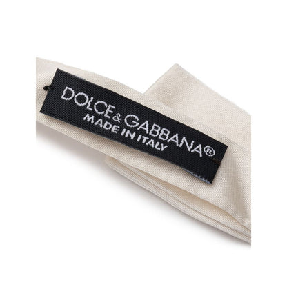 Dolce & Gabbana Beige Silk Ties & Bowty - One Size