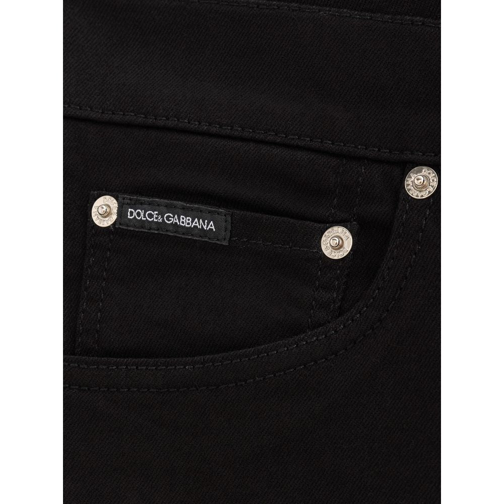 Dolce & Gabbana Black Cotton Jeans & Pant - IT48 | M