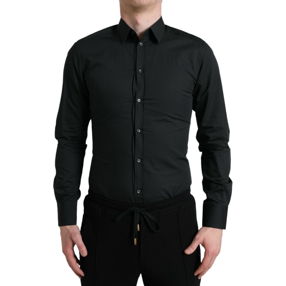 Dolce & Gabbana Black Cotton Shirt - 38