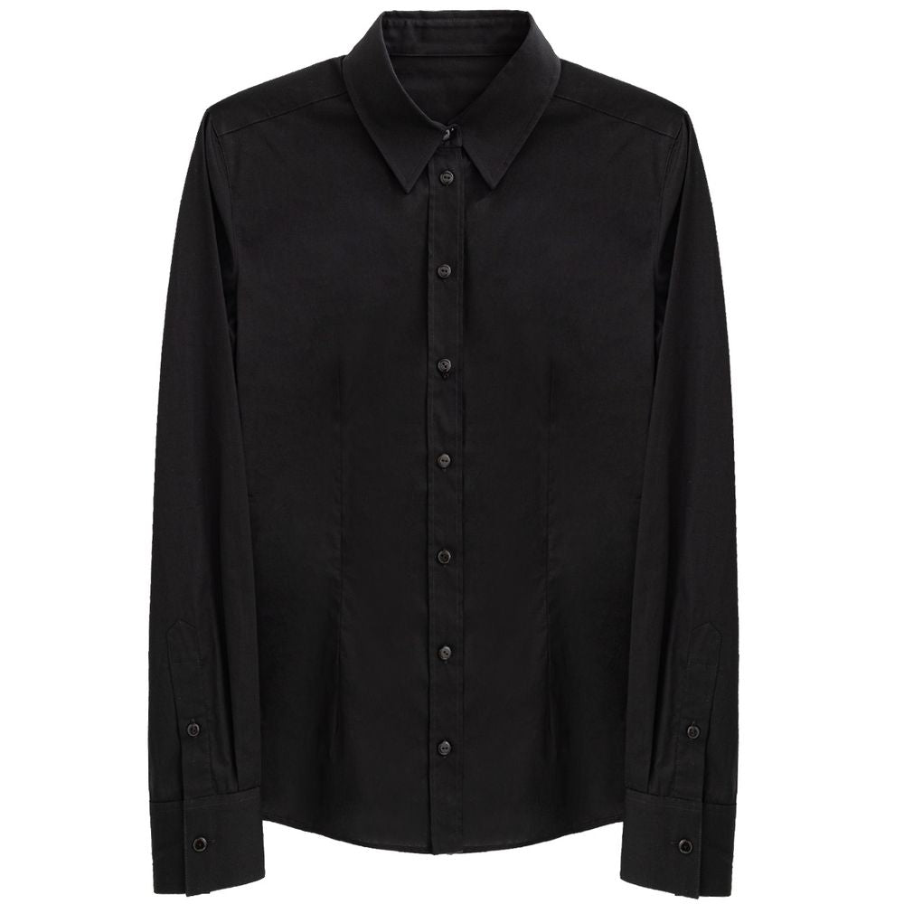 Dolce & Gabbana Black Cotton Shirt - 44